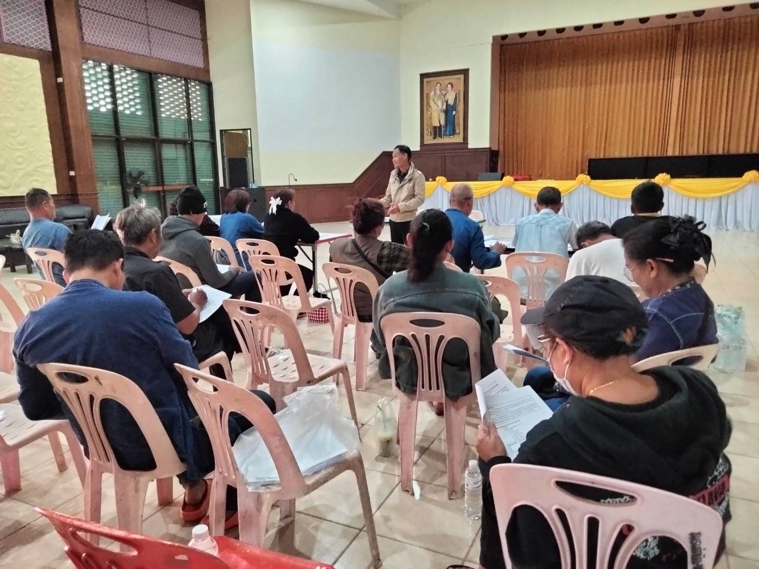 พช.กระนวน : จัดประชุมครัวเรือนต้นแบบโคก หนอง นา อำเภอกระนวน