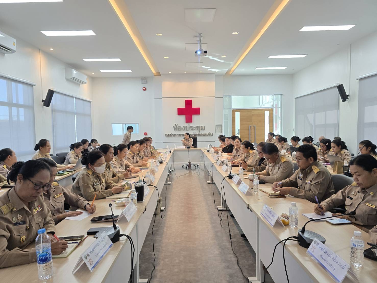 พช.กระนวน : เข้าร่วมประชุมการเปิดใช้งานระบบสารสนเทศเพื่อการวิเคราะห์ข้อมูลชุมชน (Tambon Information System : TIS) ผ่านระบบทีวี พช.